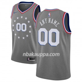 Philadelphia 76ers Custom 2018-19 Nike City Edition Harmaa Pelipaidat Swingman - Miesten
